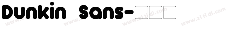 Dunkin Sans字体转换